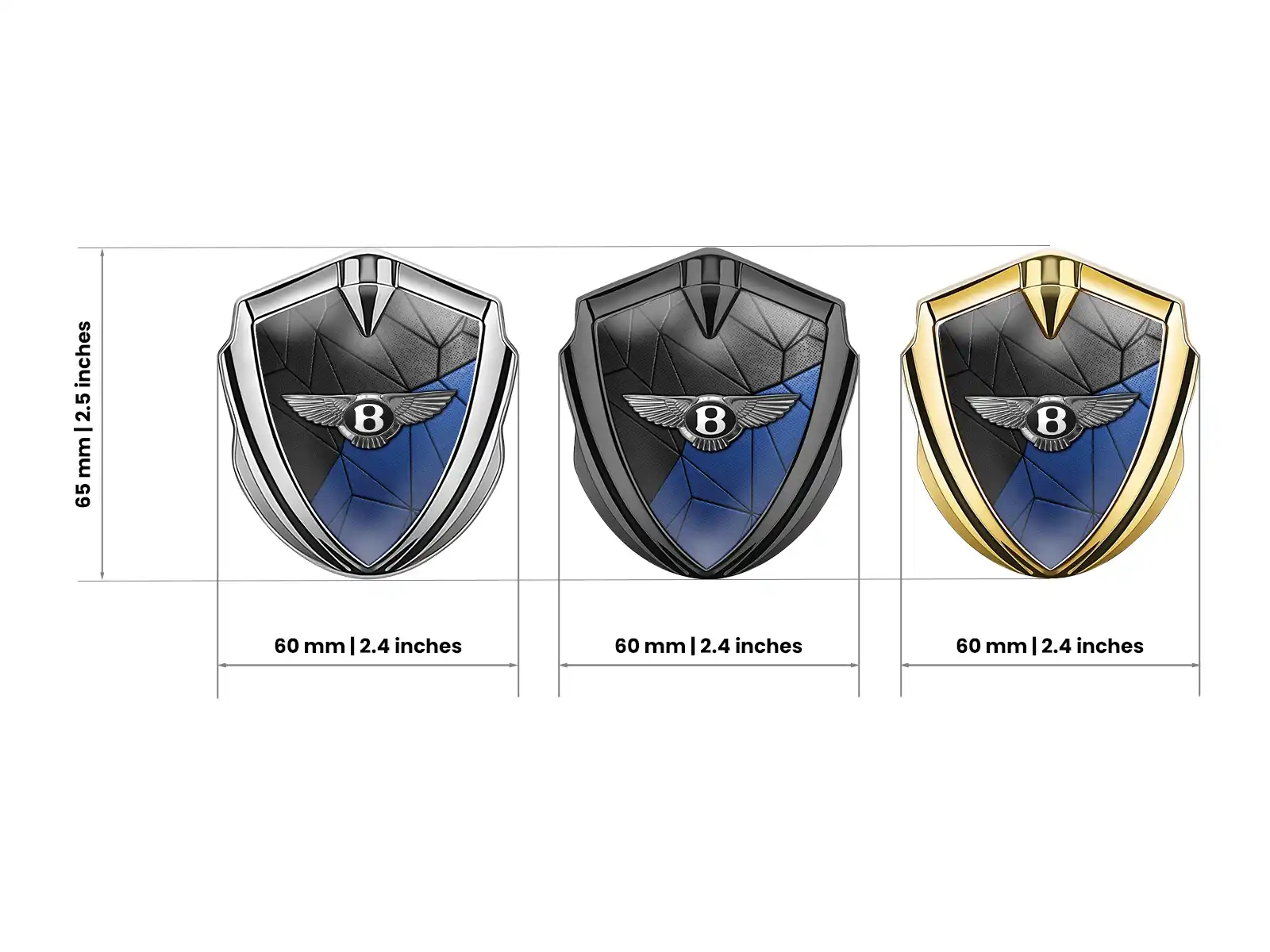 Bentley Emblème Métal Insigne Look Force Modulable